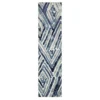 Pamona Blue & White Geometric Area Rug, (2' X 8') -Cheap Home Store 810600256 A0 1