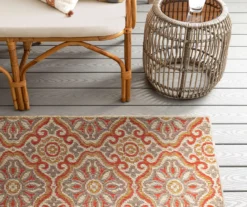 Waterside Rust & Tan Geometric Outdoor Area Rug, (2.5' X 6') -Cheap Home Store 810600330 A0 4