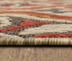 Waterside Rust & Tan Geometric Outdoor Area Rug, (2.5' X 6') -Cheap Home Store 810600330 A8 4