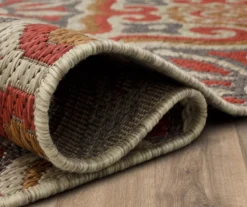 Waterside Rust & Tan Geometric Outdoor Area Rug, (2.5' X 6') -Cheap Home Store 810600330 A8 5