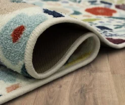 Mystic Garden White & Multi-Color Floral Area Rug, (2' X 8') -Cheap Home Store 810600430 A8 5