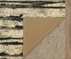 Spectrum Gray & Beige Abstract Stripe Area Rug, (2' X 8') -Cheap Home Store 810600478 A8 2