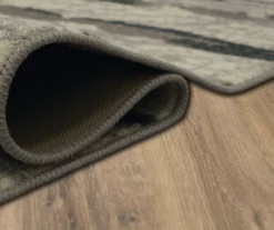 Spectrum Gray & Beige Abstract Stripe Area Rug, (2' X 8') -Cheap Home Store 810600478 A8 5