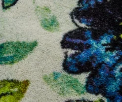 White, Yellow & Red Blossoms Area Rug, (3' 4" X 5') -Cheap Home Store 810600509 A8 3