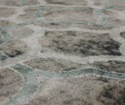 Quatrefoil Fret Charcoal & Dark Teal Area Rug, (2' X 8') -Cheap Home Store 810600519 A8 3