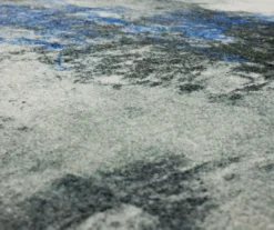 Gold Vein Gray & Blue Abstract Area Rug, (2' X 8') -Cheap Home Store 810600588 A8 3