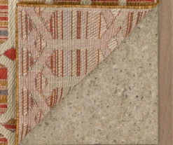 Cabana Rust & Tan Geometric Outdoor Area Rug, (4' X 5.5') -Cheap Home Store 810600657 A8 2