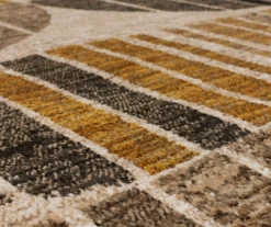 Crescent Oyster Taupe & Mustard Abstract Area Rug, (8' X 11') 13 Crescent Oyster Taupe & Mustard Abstract Area Rug, (8' X 11') -Cheap Home Store 810600689 A8 3