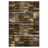 Pyramid Lake Taupe & Brown Abstract Area Rug, (8' X 11') -Cheap Home Store 810600711 A0 1