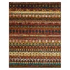 Gulla Brown & Blue Geometric Stripe Area Rug, (3' X 5') -Cheap Home Store 810600770 A0 1