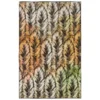 Tan & Green Painted Feathers Area Rug, (5' X 8') -Cheap Home Store 810600844 A0 1