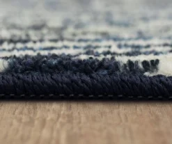 Maisie Navy & White Geometric Area Rug, (6' X 9') -Cheap Home Store 810600927 A8 4