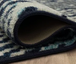Maisie Navy & White Geometric Area Rug, (6' X 9') -Cheap Home Store 810600927 A8 5