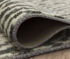 Maisie Gray & White Geometric Area Rug, (2.5' X 4' 2") -Cheap Home Store 810600934 A8 5