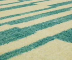 Augusta Light Blue & Beige Offset Stripe Area Rug, (8' X 10') -Cheap Home Store 810600950 A8 3