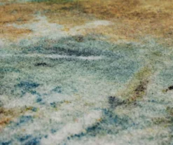 Shoreline Water Blue & Brown Abstract Area Rug, (2.5' X 4' 2") -Cheap Home Store 810601051 A8 3