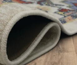 Tethys Blue & Peach Ornamental Accent Rug, (20" X 34") -Cheap Home Store 810601105 A8 5