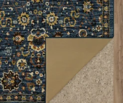 Bay Hill Navy & Brown Floral Area Rug, (2' X 8') -Cheap Home Store 810601131 A8 2