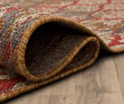 Paradise Grove Rust & Gray Arabesque Outdoor Area Rug, (4' X 5.5') -Cheap Home Store 810601168 A8 5