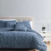 Birch Denim Blue Crinkle Texture Queen 6-Piece Comforter Set -Cheap Home Store 810603704 A0