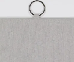 Lucinda Gray Light-Filtering Ring-Top Valance, (63") -Cheap Home Store 810605636 810605637 810605638 810605639 A8 6 1