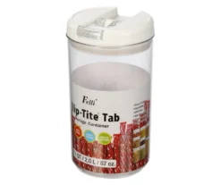 Felli Flip-Tite Tab Round Storage Container, 2.1 Qt. -Cheap Home Store 810606717 A0 4