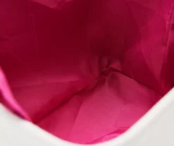 Euphoric Expression White & Pink Peace Sign Canvas Storage Tote -Cheap Home Store 810607909 A8 2