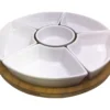 Lazy Susan With Porcelain Dip Bowls 1 Lazy Susan With Porcelain Dip Bowls -Cheap Home Store 810608170 A0 1