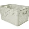 Gray Pumice Dot-Cutout Storage Basket, (22") -Cheap Home Store 810608585