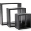 Black Cube 3-Piece Wall Shelf Set -Cheap Home Store 810609580 A1 1