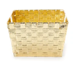 Metallic Woven Storage Bin -Cheap Home Store 810609590 A0