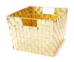 Metallic Woven Storage Bin -Cheap Home Store 810609643 A1