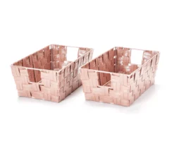 Metallic Woven Storage Bin -Cheap Home Store 810609648 A1 1