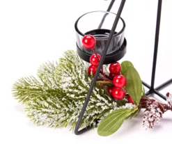 Santa's Workshop Black Metal Tree 3-Tier LED Candle Holder -Cheap Home Store 810613453 A8 1