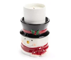 Santa's Workshop Snowman Ceramic Candle Holder -Cheap Home Store 810615081 A3 1