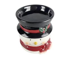 Santa's Workshop Snowman Ceramic Candle Holder -Cheap Home Store 810615081 A4