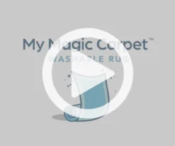 My Magic Carpet Sasha Blue & Cream Floral Washable Runner Rug, (2.5' X 7') -Cheap Home Store 810615377 810615379 810615380 99