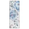 My Magic Carpet Sasha Blue & Cream Floral Washable Runner Rug, (2.5' X 7') -Cheap Home Store 810615380 A0 1