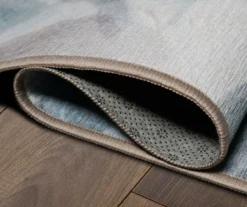 My Magic Carpet Sasha Blue & Cream Floral Washable Runner Rug, (2.5' X 7') -Cheap Home Store 810615380 A8 3