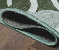 My Magic Carpet Dula Dark Sage Green Circle Washable Runner Rug, (2.5' X 7') 13 My Magic Carpet Dula Dark Sage Green Circle Washable Runner Rug, (2.5' X 7') -Cheap Home Store 810615391 A8 3