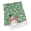 Santa's Workshop "Be Merry" Green Snowmake Table Runner -Cheap Home Store 810615776 A0