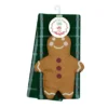 Green & Brown Gingerbread 3-Piece Kitchen Towel & Pot Holder Set -Cheap Home Store 810617820 A0 1