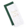 Festive Gathering "Peace On Earth" White & Green 2-Piece Kitchen Towel Set -Cheap Home Store 810617963 A0