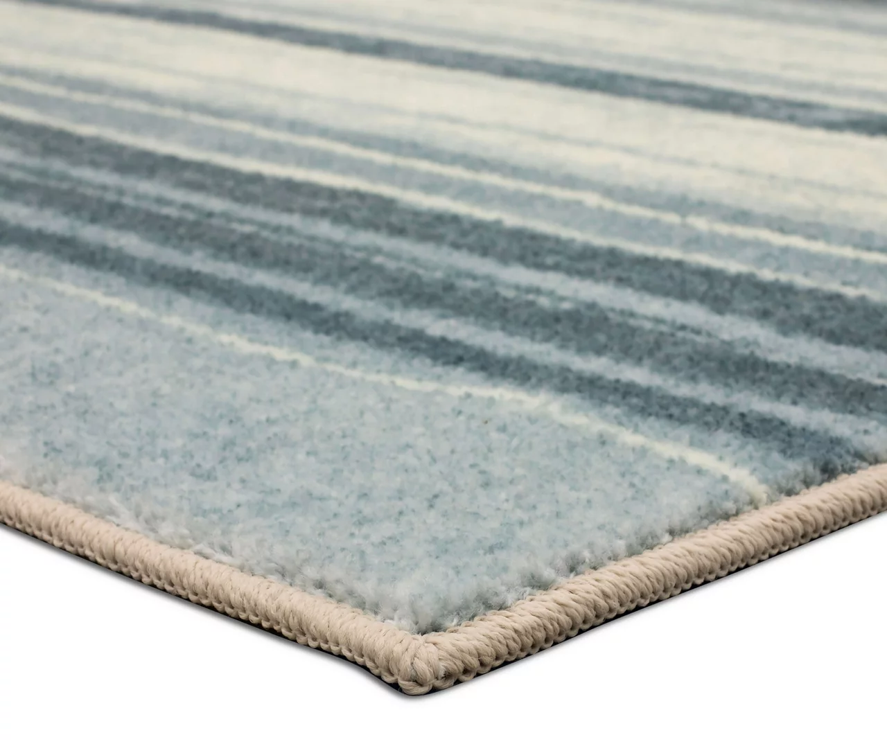 Rainbow Blue Stripe Runner Rug, (2' X 5') 4 Rainbow Blue Stripe Runner Rug, (2' X 5') - Image 2