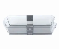 Small Fridge Storage Bin With Gray Liner, 2-Pack
