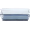 Small Fridge Storage Bin With Blue Liner, 2-Pack
