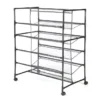 Black Dual-Sided 4-Tier Shoe Rack 2 Black Dual-Sided 4-Tier Shoe Rack -Cheap Home Store 810620926 A0 1