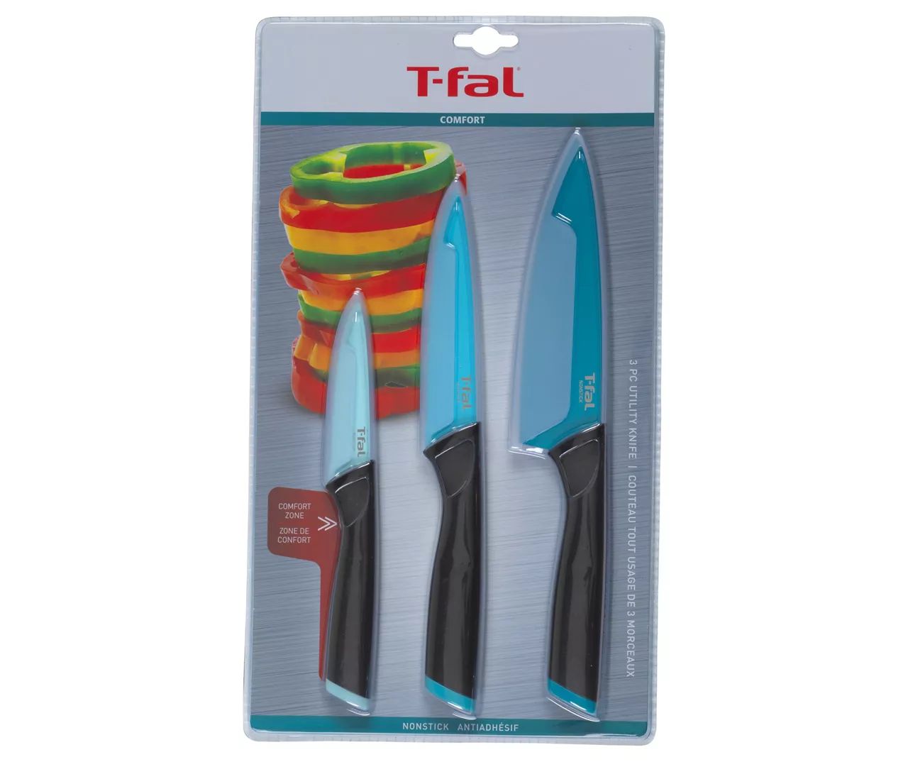 Blue 3-Piece Utility Knife Set 5 Blue 3-Piece Utility Knife Set - Image 3