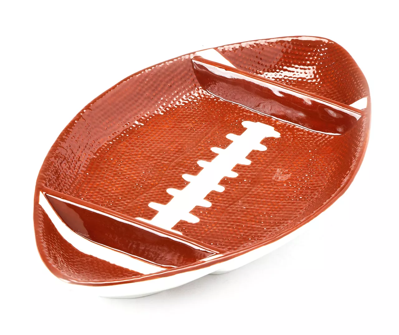 Brown Football Earthenware Serving Tray 4 Brown Football Earthenware Serving Tray - Image 2