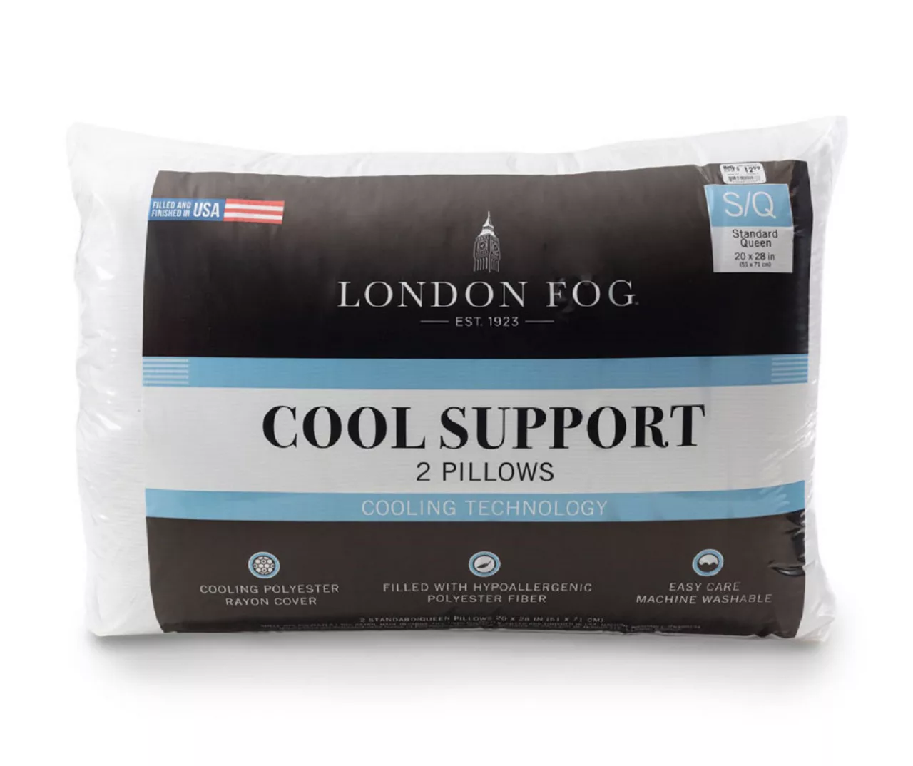 London Fog Cool Support Pillows, 2-Pack 3 London Fog Cool Support Pillows, 2-Pack